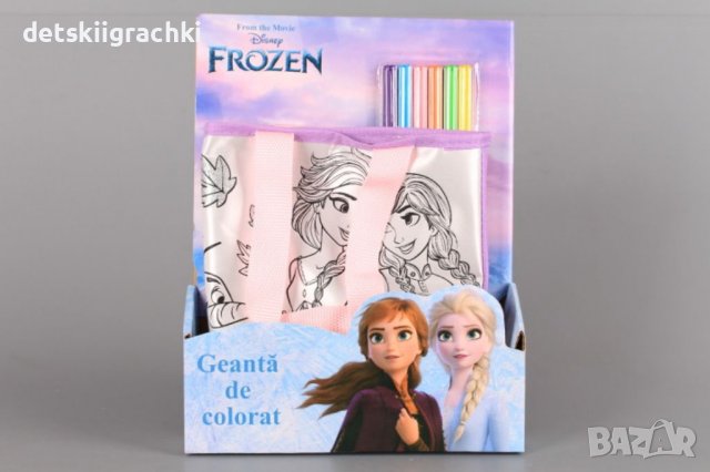 Чантичка за оцветяване  Frozen - креативен комплект