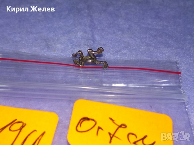 МИНИАТЮРНА СРЕБЪРНА ОБЕЦА ЖАБКА ОКСИДИРАНО СРЕБРО ВИСОКА ПРОБА РЪЧНА ХУДОЖЕСТВЕНА ИЗРАБОТКА 40552, снимка 2 - Антикварни и старинни предмети - 42787560