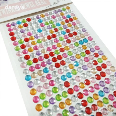 3998 Самозалепващи многоцветни камъчета за декорация, снимка 5 - Други - 42720866