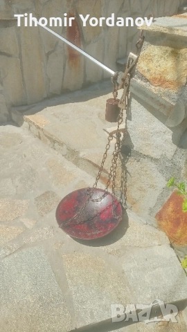 Кантар -Паланца до -50 кг., снимка 12 - Антикварни и старинни предмети - 51479124