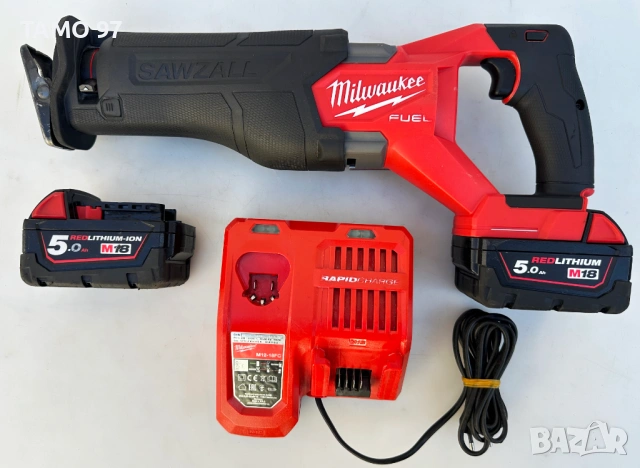 Milwaukee M18 FSZ - Акумулаторен безчетков саблен трион като нов 2025, снимка 3 - Триони и циркуляри - 54323402