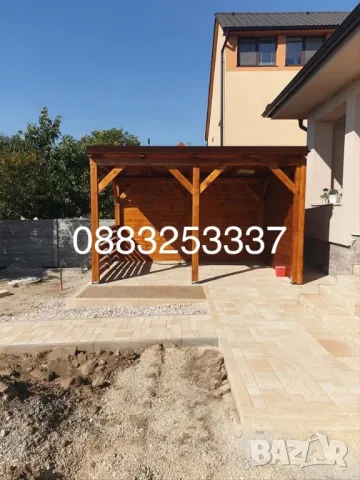 Дървени веранди,навеси, беседки,, снимка 10 - Ремонти на къщи - 49938597