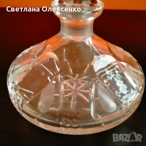 Кристална бутилка за парфюм , снимка 9 - Антикварни и старинни предмети - 39487637
