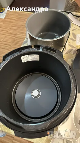 Cosori мултикукър 5.7L, Черен, използван, снимка 5 - Мултикукъри - 51907909