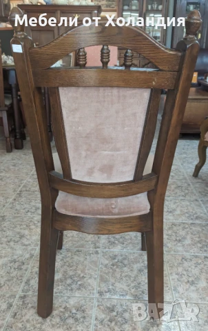 4 дъбови стола с дамаска, снимка 6 - Столове - 50999504