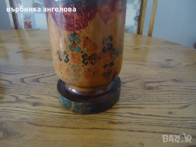 Стар дървен съд , снимка 2 - Антикварни и старинни предмети - 36414233