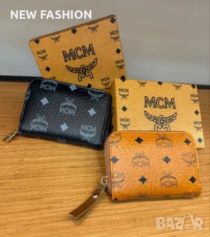 Дамски Кожени Протмонета ✨ MCM, снимка 3 - Портфейли, портмонета - 50223269