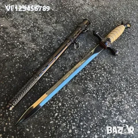 Офицерски кинжал-Трети райх,черен/БЯЛ 260х400, снимка 3 - Колекции - 50741258