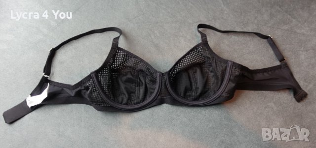 Chantelle 75B черен сутиен мрежеста материя, снимка 11 - Бельо - 39897638