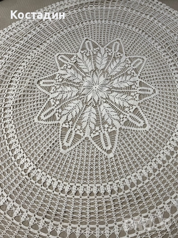 Плетена покривка на 1 кука, снимка 2 - Покривки за маси - 51473859