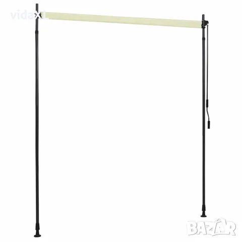 vidaXL Външна ролетна щора, 200x270 см, кремава, снимка 4 - Щори - 56146098