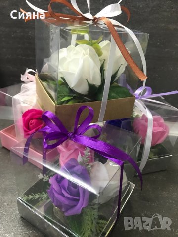 Кутия със сапунени рози-8- ми март, снимка 8 - Подаръци за жени - 35544592