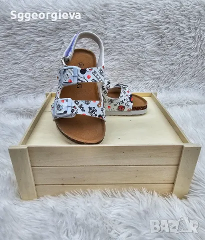 Детски сандали с корково ходило 