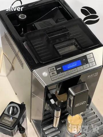 Кафемашина кафе автомат delonghı ELETTA cappuccino Top с гаранция, снимка 6 - Кафемашини - 49656845