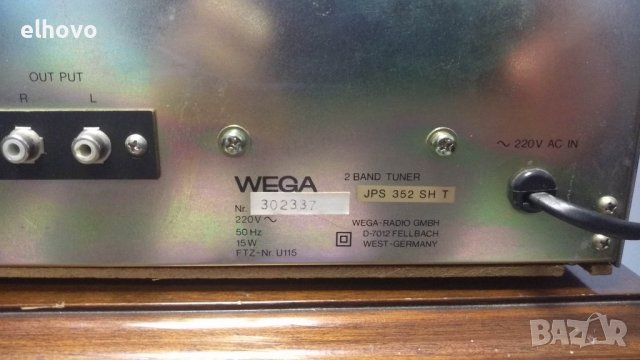 Стерео тунер WEGA JPS 352 SH T, снимка 8 - Ресийвъри, усилватели, смесителни пултове - 39441595