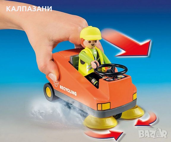 Playmobil - Уличен метач Playmobil 70203 - Street Sweeper, снимка 3 - Конструктори - 31824972