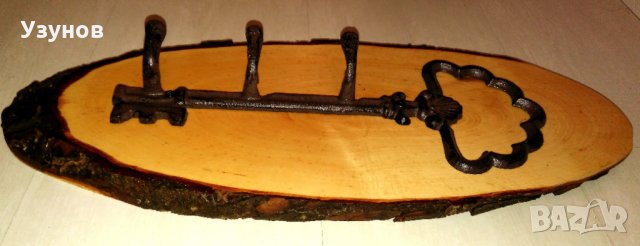 Закачалка от дърво (дървена закачалка) за механа в битов / винтидж стил, снимка 2 - Декорация за дома - 29806529