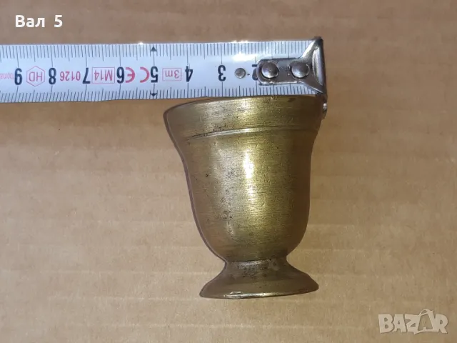 Старо миниатюрно бронзово хаванче . Рядко, снимка 2 - Антикварни и старинни предмети - 47631369