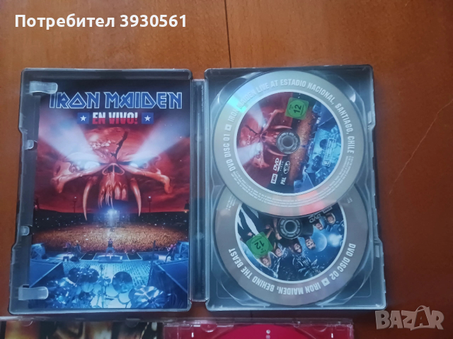 Лот плочи тениска и оригинални дискове на iron maiden, снимка 7 - CD дискове - 53963855