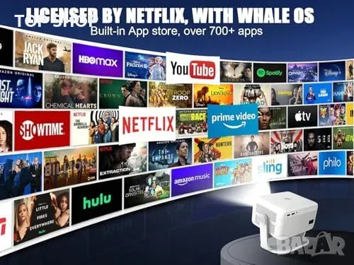 Нов 400 ANSI Проектор – 1080P, Автофокус, Гейминг и Кино Изживяване, снимка 6 - Плейъри, домашно кино, прожектори - 49638571