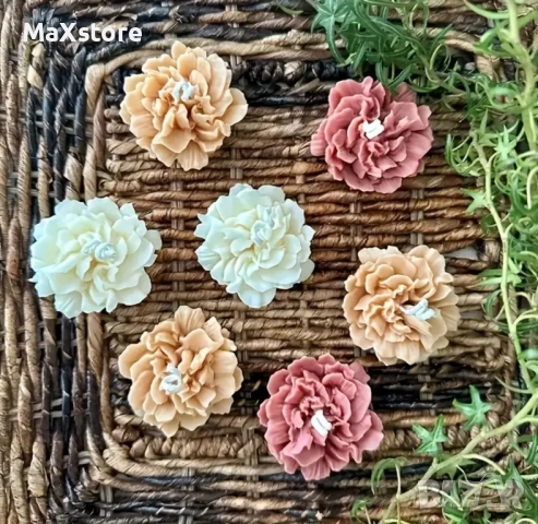 3D карамфил Силиконов молд форма за свещи гипс сапун смола фондан за декорация на торта , снимка 2 - Форми - 52005207