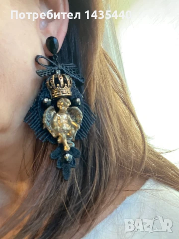 Ръчно изработени обици от серията “Дом за ангели” на дизайнерката Анелия Милчева,, снимка 6 - Обеци - 51110961