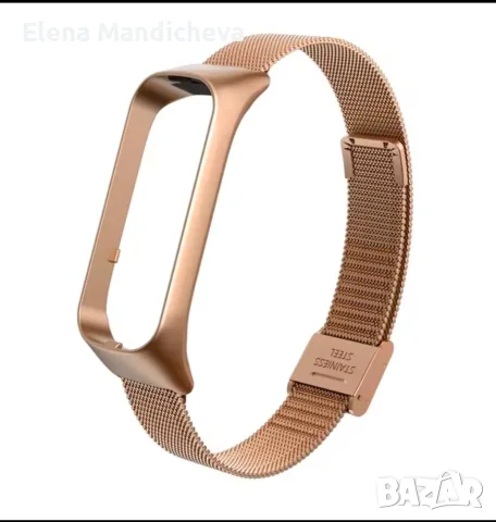 Каишка за Samsung Galaxy Fit 2 метална верижка от неръждаема стомана за смарт гривна Samsung Galaxy, снимка 2 - Смарт гривни - 56112292