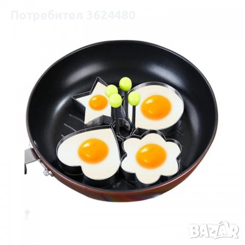 Формичка за пържени яйца, снимка 13 - Прибори за хранене, готвене и сервиране - 39983303