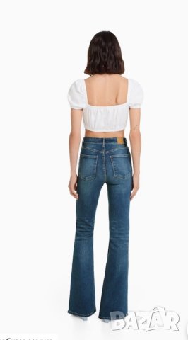 Дънки чарлстон с висока талия !, снимка 2 - Дънки - 44262150