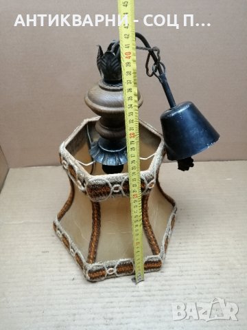 Стар Полилей, Абажур. , снимка 5 - Антикварни и старинни предмети - 44280144