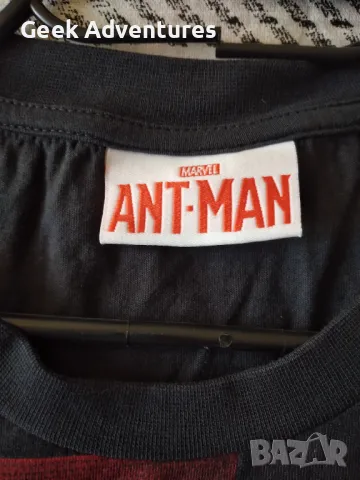 Мъжка Черна Тениска Marvel Ant-Man L T-Shirt Avengers, снимка 5 - Тениски - 50086037