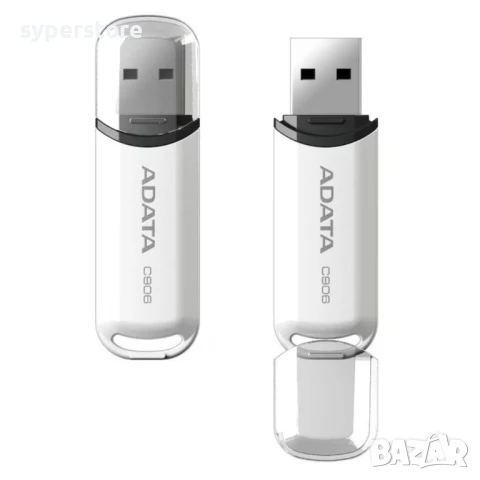 USB Flash Memory, 8GB, USB2.0, A-Data C906, бяла
