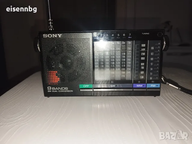 SONY ПРЕНОСИМО РАДИО FM/MW/SW 9-лентов приемник ICF-4900, снимка 10 - Радиокасетофони, транзистори - 55878296