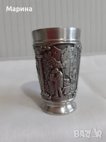 Комплект за ракия от калай Antik*Vintage  #85, снимка 6 - Сервизи - 47496944