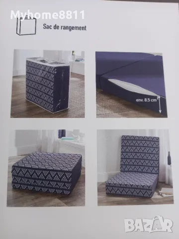 Сгъваем матрак 65 х 190 х 8.5см, снимка 11 - Матраци - 47504450