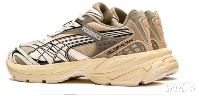 маратонки Puma x Pleasures Velophasis Overdyed (Cream)  номер 47, снимка 3 - Маратонки - 50784688