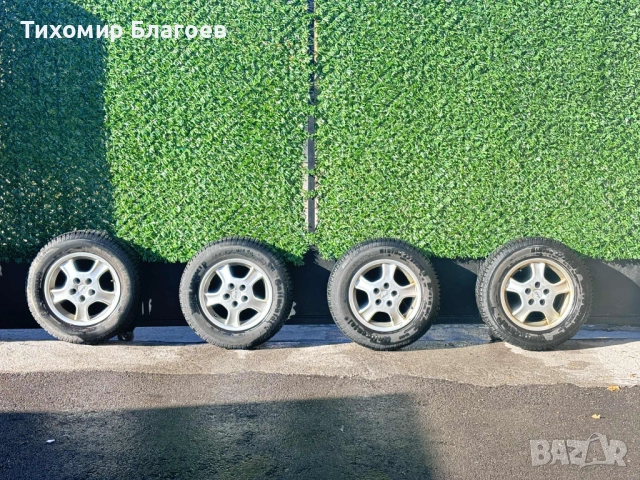 Алуминиеви джанти+ зимни гуми континентал , снимка 1