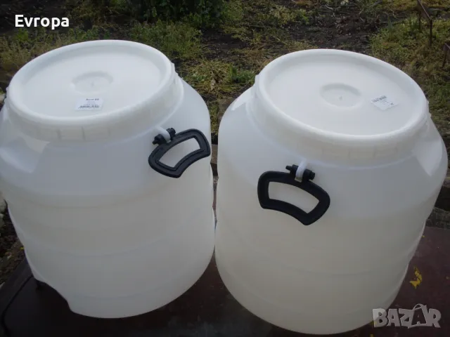 Пластмасови бидони за хранителни продукти- 80л., снимка 4 - Бидони, бурета и бъчви - 49778706