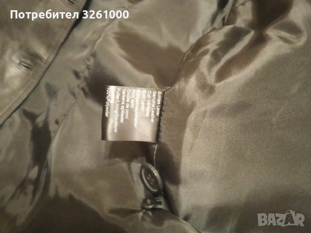 Дамско черно яке естествена кожа, снимка 5 - Якета - 40532324