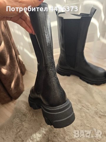 български боти от естествена кожа, снимка 8 - Дамски боти - 52923900