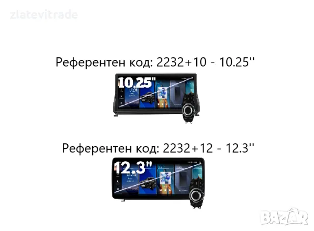 BMW Z4 E89 (2009/2017) 10.25" - модели без фабр. навигация,2232+10/+12