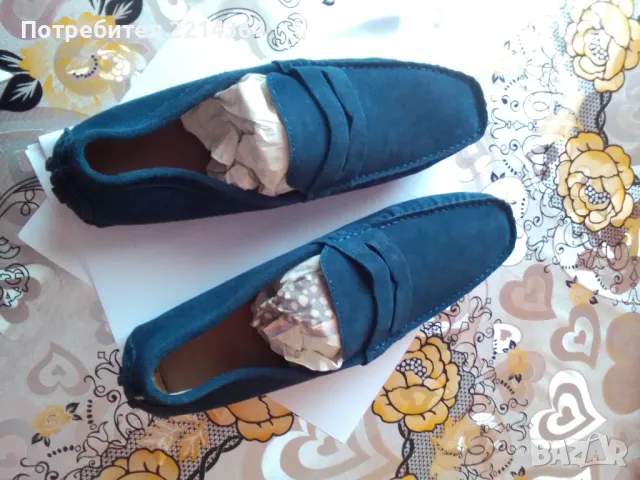 Нови Мокасини-Велур, снимка 4 - Мокасини - 49568344