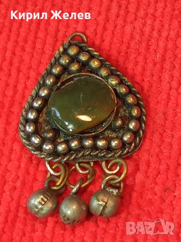 ВЪЗРОЖДЕНСКИ СТАРИНЕН ОСМАНСКИ НАКИТ ТРЕПКА с НЕФРИТ САЧАН 15111, снимка 10 - Антикварни и старинни предмети - 30330804