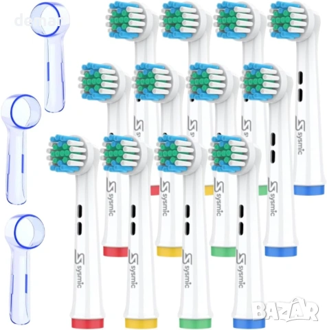 12 броя резервни накрайници за електрическа четка за зъби Oral B, 3 защитни калъфа, снимка 7 - Други - 54055499