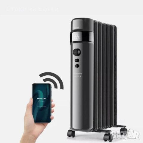 Смарт маслен радиатор Taurus Agadir Connect Malbork 2000W – Управление чрез мобилно приложение, снимка 3 - Отоплителни печки - 53238600
