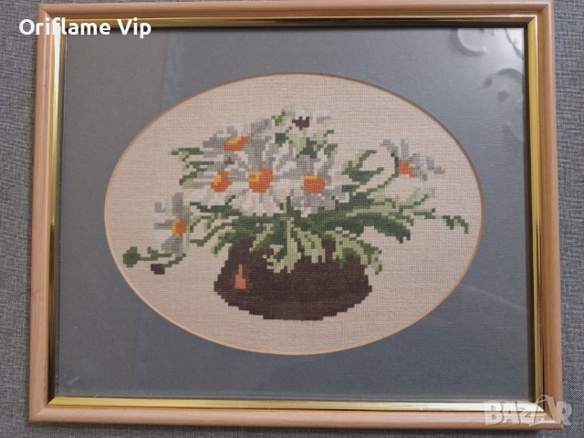 Гоблен Маргаритки с рамка