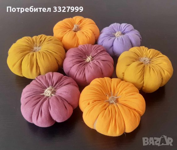 Тиква от плат за Хелоуин, снимка 7 - Декорация за дома - 42325485