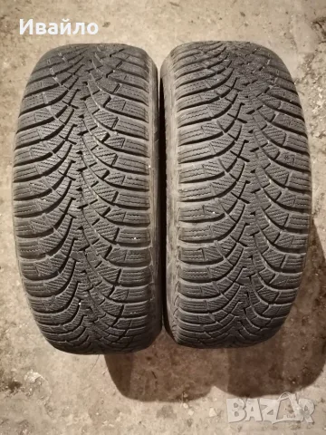 Продавам 2 броя зимни гуми 205.55.16 на 1 сезон дот 2021 Goodyear 