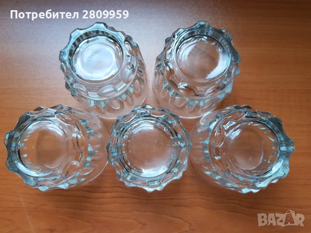 Стъклени чаши за уиски от времето на соца, снимка 5 - Сервизи - 38051121