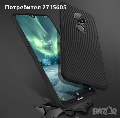 Nokia 7.2 Карбонов удароустойчив гръб , снимка 5 - Калъфи, кейсове - 29876217